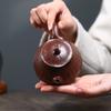 140ml Yixing Handmade Purple Clay Teapot Lotus Shape Zisha Tea Pot Beauty Tea Infuser Kettle Chinese Tea Set Accessories Teaware