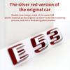 Suitable for Mercedes Benz rear letter sticker silver red version C63S GT63S S63LGLE53 SL63S modification W205 W206 C190 X290