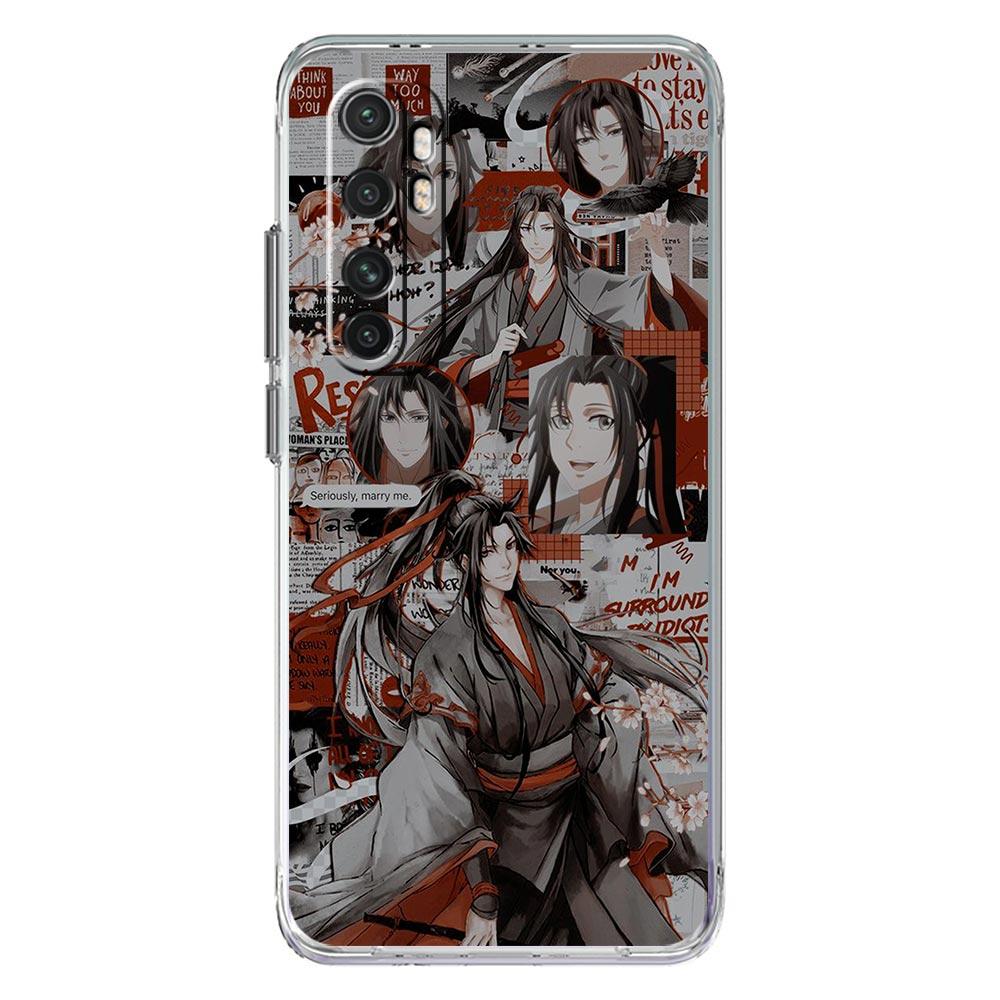 MDZS Anime Mo Dao Zu Shi Phone Case For Xiaomi Mi 12T 10 12 Lite 11 Ultra 11X 11T Pro 11i Poco X4 X3 NFC F3 M3 M4 5G Clear Cover