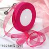 15mm 50yards/roll organza ribbons gift wedding Party Christmas decoration wrapping lace Handmade DIY Fabric White chiffon Ribbon