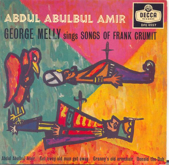

7-дюймовая пластинка GEORGE MELLY - Abduk Abulbar Amir - George Melly S DFE6557 Decca 1959 UK Джаз Б/У