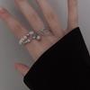 Trendy Retro Pearl Tassel Open Ring for Women
