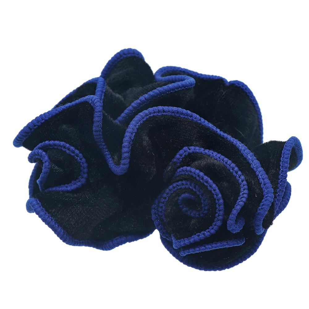 

Fashion Headwear Accessories Flower Scrunchies Hairclips Hair Rope Hair Ring Velvet Elastic темно-синий