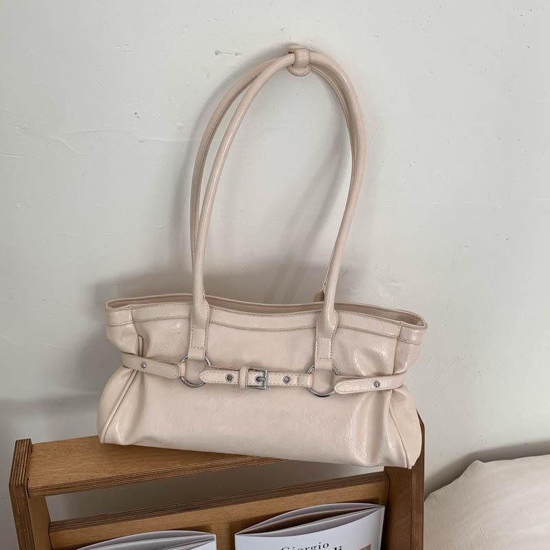 Sac sous-bras Rétro Chic de Luxe, Sac Cabas Polyvalent Grande Capacité pour le Quotidien, Sac à Main Tendance à Une Seule Bandoulière pour Femmes KTB