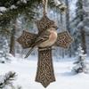 Bird Christmas Ornament Christian Symbol Hanging Decoration Bird And Faith Token Ornament for Xmas Tree