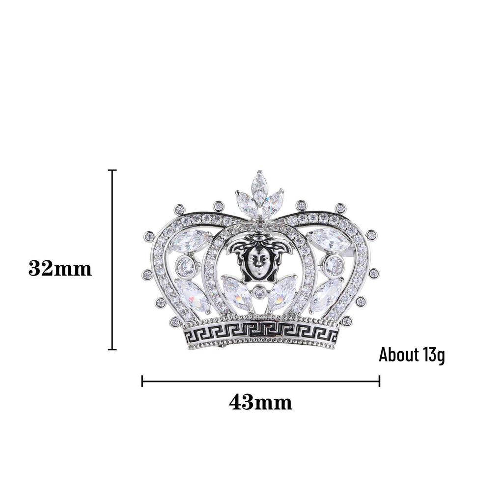 Snowflake & Butterfly Zircon Brooch with Freshwater Pearl for Women's Korean Style Suit Coat