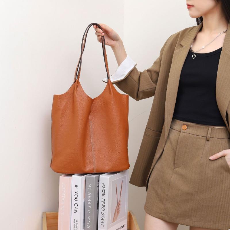 Large Bag Soft Leather Fashion Shoulder Messenger Handbag