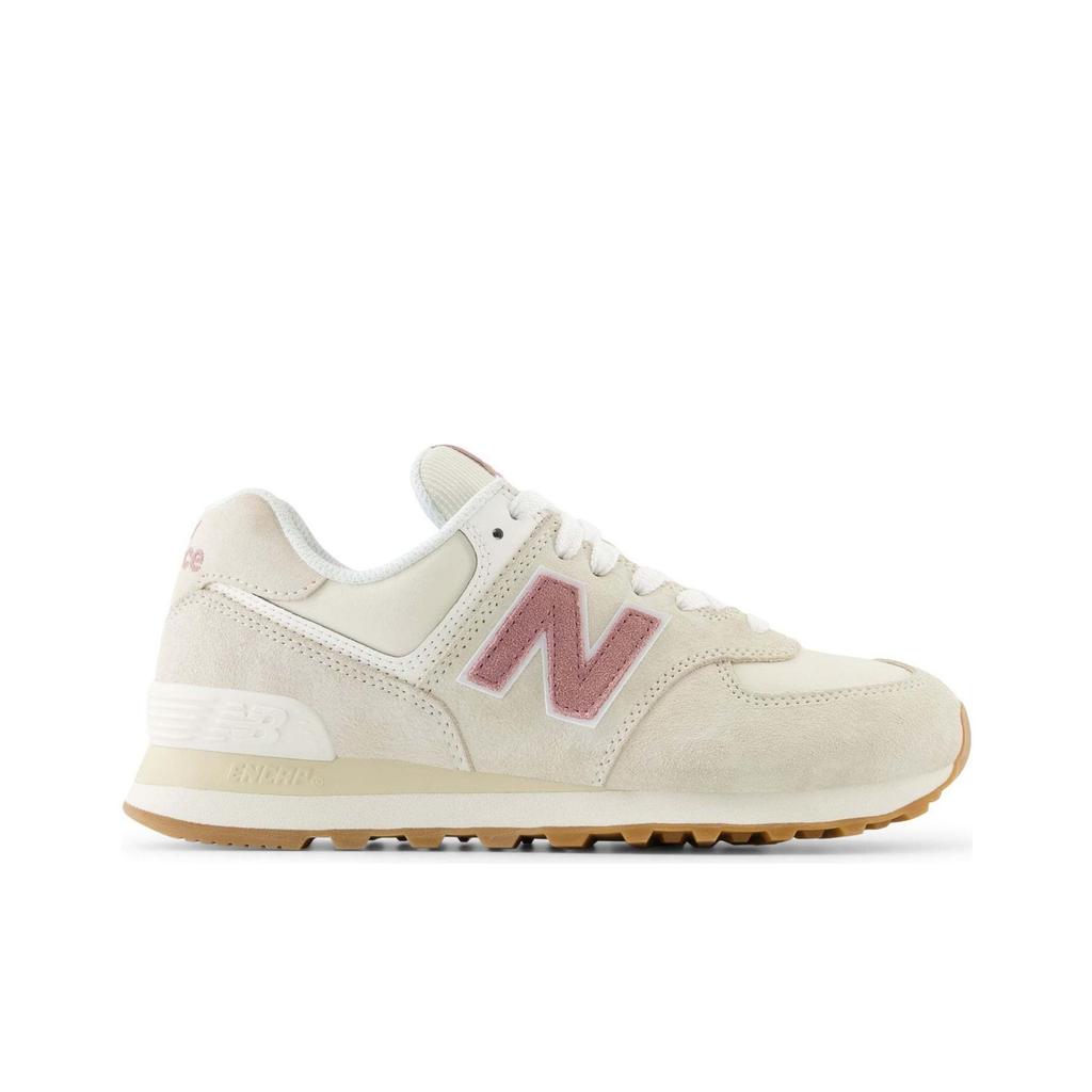 New Balance 574 Linen Rosewood Men Sneakers Cream WL574QC2