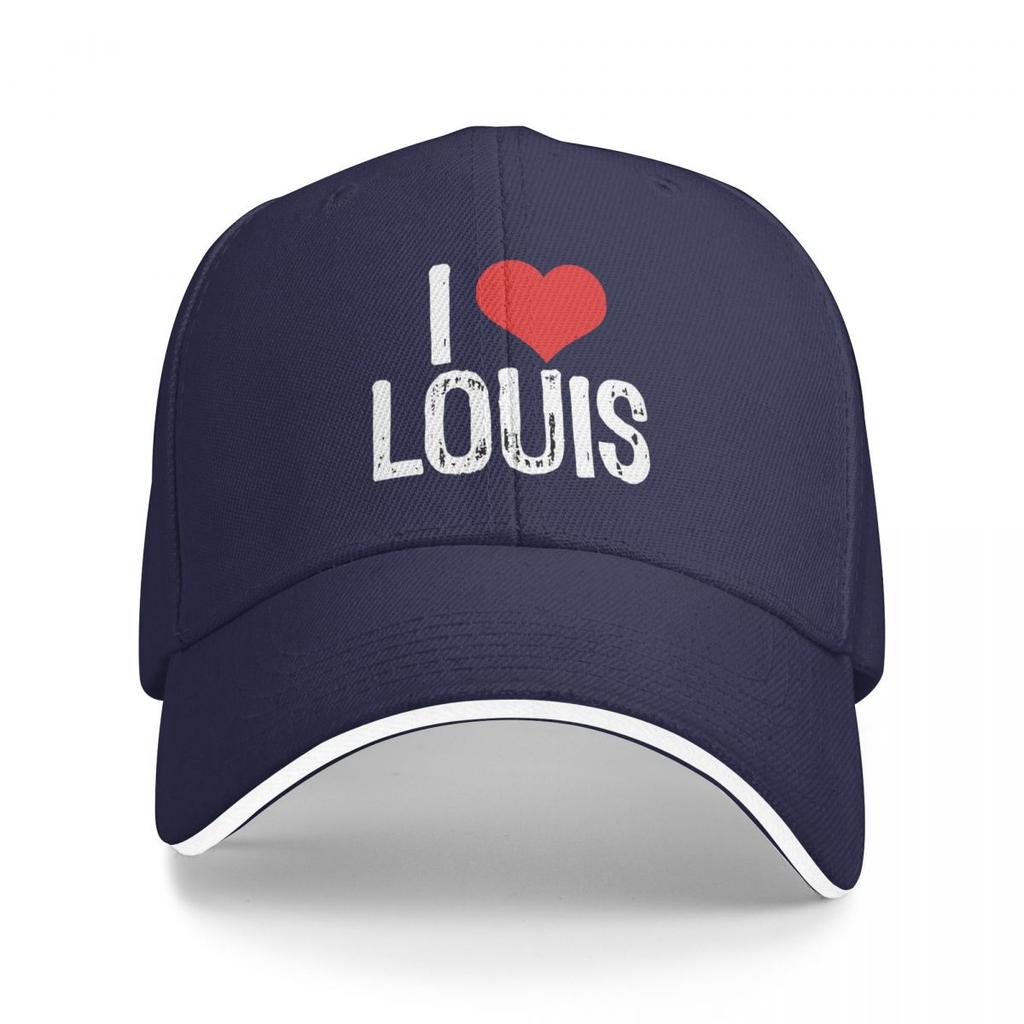 Ich liebe Louis Tomlinson Baseballkappen Snapback Baseballmützen Atmungsaktiv Lässig Kappe Outdoor Unisex