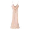 New Women's Elegant Fashion Laminated Decorative Underwear Midi Suspender Dress
