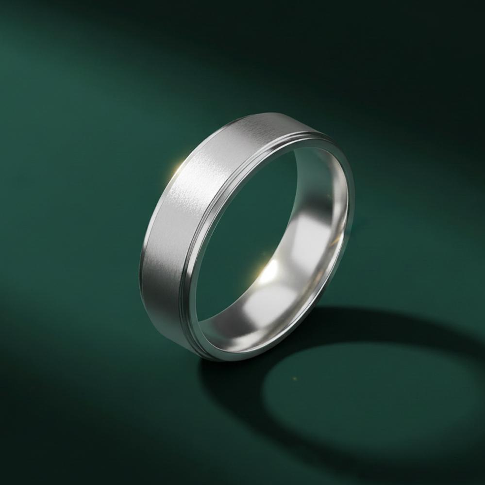 Trendy 316L Stainless Steel Couple Rings Minimalist 6mm 8mm Brushed Matte Wedding Bands for Women Stacking Jewelry Gift
