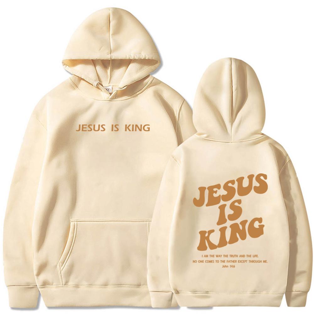 Jesus Is A Hoodie Christian Faith Sweatshirt Jesus Saves Men Woman Tarajuku Pullover Top Costume