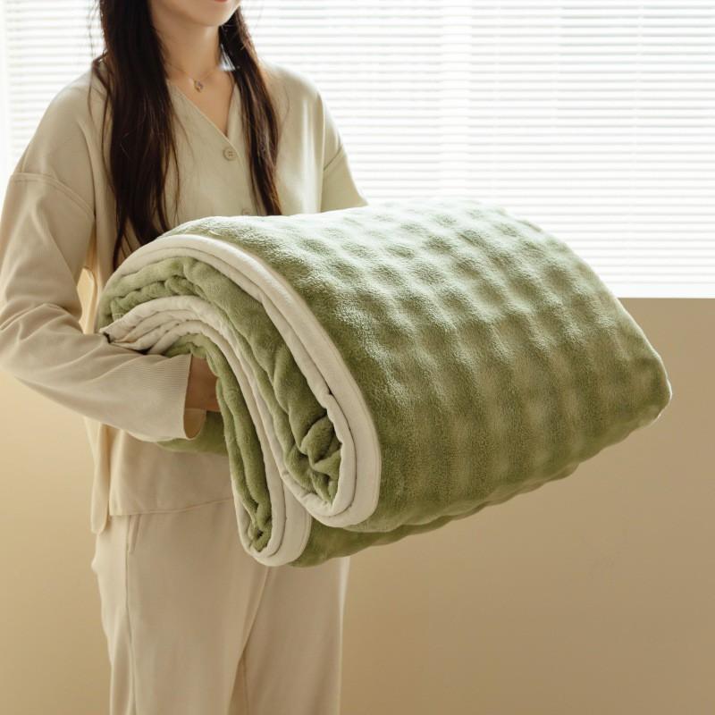 Soft Fleece Blanket Nap Dorm Office Couch All Season Lightweight Cozy Throw