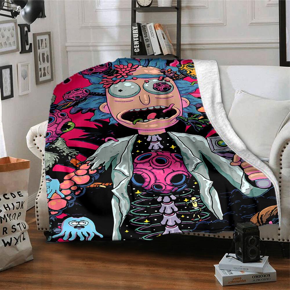 1pc Space Adventure Duo flannel Blanket for Super Soft Cute Comfort Blanket for Travel Bedding Couch Sofa Blanket Y82577