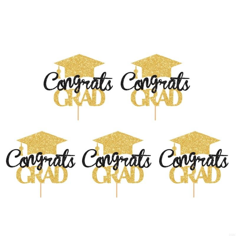 Graduation Party Cake Toppers Bachelor Degree Decorations Cupcake Accessories