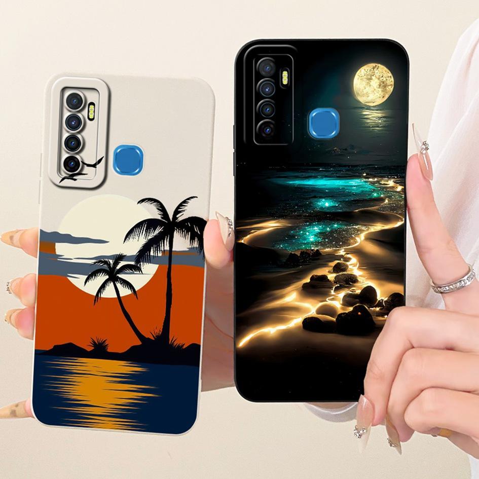 For Infinix Note 7 Lite Case X656 Popular Floral TPU Cover Soft Silicone Phone Cases For Infinix Hot 9 Pro Funda Hot9 Play Shell