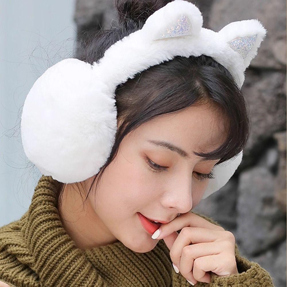 Thickened Plush Animal Ear Earflap Hat Frog Animal Style Plush Ear Cover  Autumn Winter