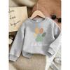 European sizes Adorable Colorful Paw Print Pattern Sweatshirt for  Kids Aged 0-3, Comfortable And Easy, Perfect for Outdoor Wear