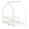 Kids  Bed White 70 x 140 cm Solid Pine Wood