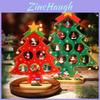 Mini Árvore de Natal de Madeira Decorativa Festiva para Mesa Decoração de Casa para as Festas