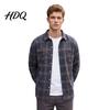 Casual Shirt Men Plaid Print Jacket Long Sleeve Button Down Autumn Outerwear Coat Lapel for Commuting Layering Outfits Breathable Tops