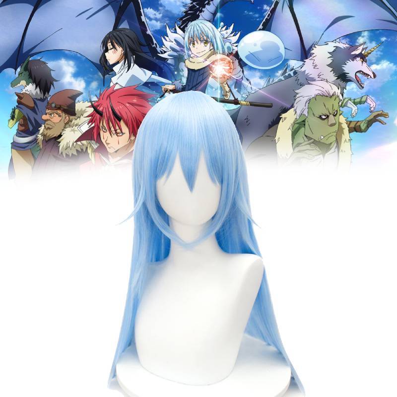 Parrucca Cosplay di That Time I Got Reincarnated As A Slime Con Capelli Setosi ad Alta Temperatura Per Fan e Cosplayer
