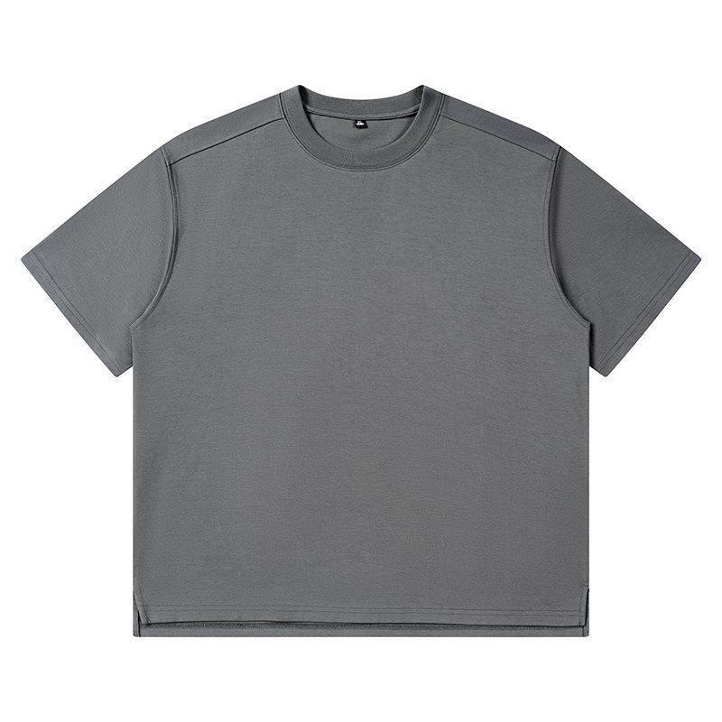 Men's 250g Heavyweight Loose-Fit Short Sleeve Round Neck T-shirt for Business Casual