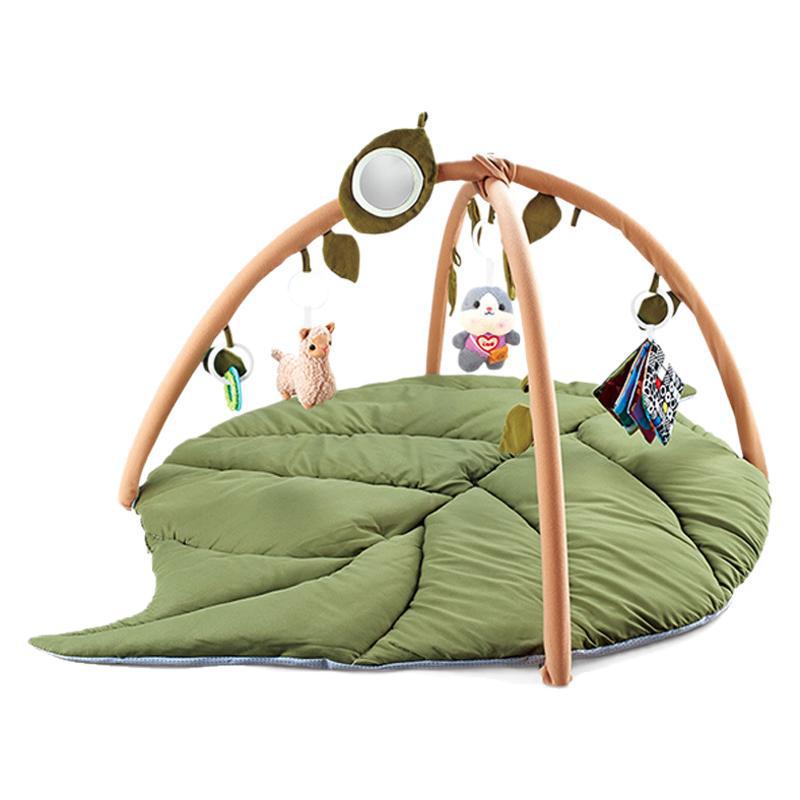 

Детский игровой коврик и гимнастический центр с подушкой, тканежной книжкой и подвесными игрушками