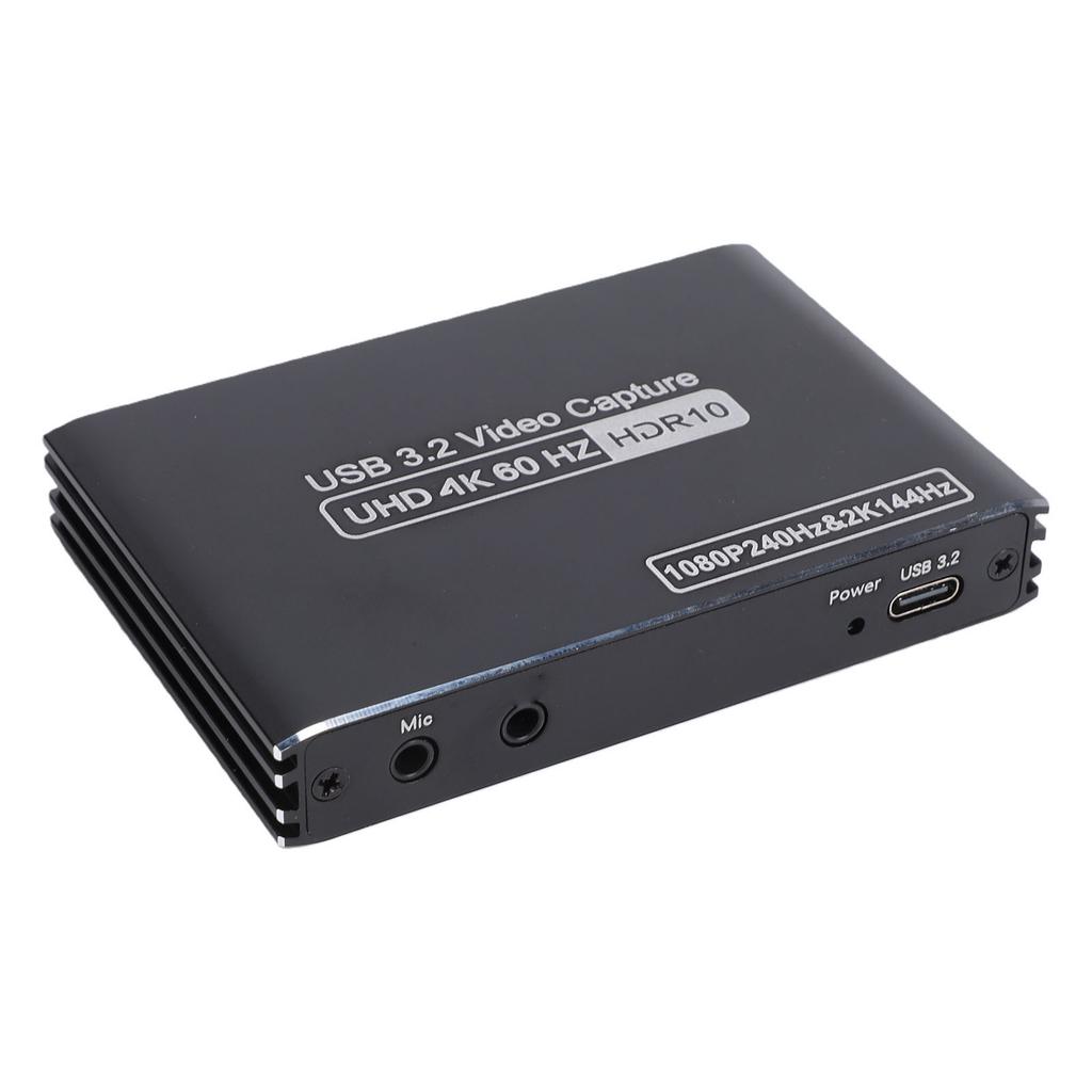 4K 60Hz Video Capture Card USB3.2 HD Multimedia Interface Capture Card HDR VRR Support with Loop Out for Live Streaming