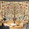 Elegant Floral Botanical Tapestry Wall Hanging Print Large Size 180x280cm Renaissance Vintage Decoration Decor