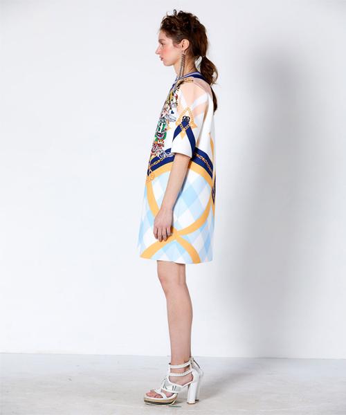 Greedius Print Neoprene Dress