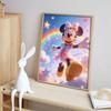 Disney 5D DIY Full Circle Diamond Painting Kit Minnie Rainbow Starry Sky Home Bedroom Wall Decor Gift