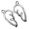 80pcs Alloy Wing Pendants for Crafts DIY Necklaces Bracelets Charm Accessories