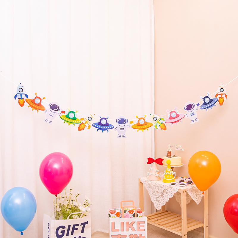 Happy Birthday Banner für die erste Party eines Babys Dekoration