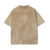T-shirt da Donna Stile Giapponese Dipinta a Mano Stampa Linea Bianca Vestibilità Larga Oversize Trendy Marca Manica Corta Top per Studenti