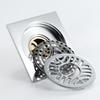 Beyoon Modern Rectangle Bathroom Accessories 4 Inch Anti-odor Shower Chrome Washing Drain Washing Machine Floor Drain HIDL117-3B