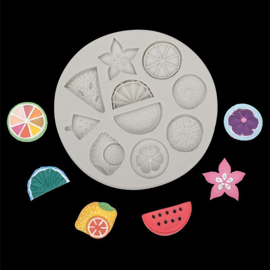 Banana Lemon Strawberry Grape Cake Silicone Sugarcraft Mold Resin Tools Chocolate Cupcake Baking Fondant Cake Decorating Tools
