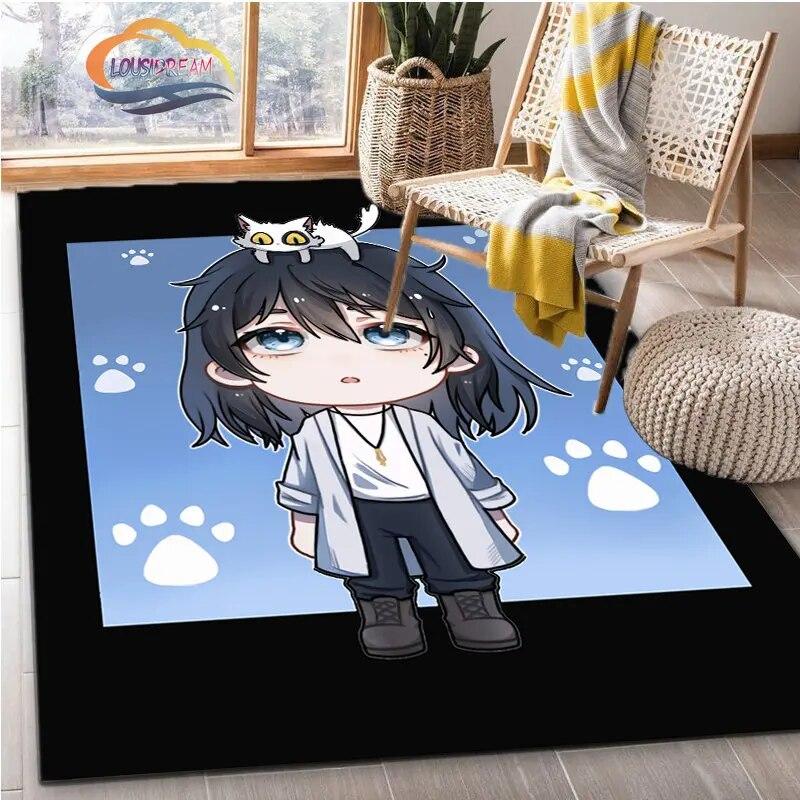 Latest Animated Suzume Anime Carpet 3D Printing Decorative Floor Mat for Children and Girls Living Room Bedroom Sofa Area Rug