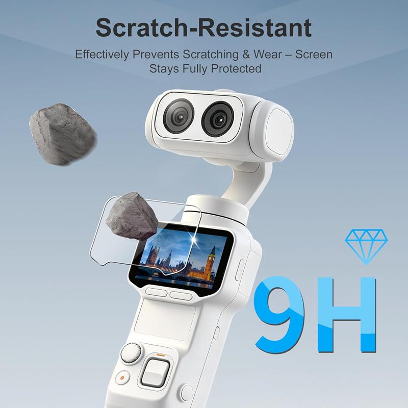 1-3Pcs for Insta360 Luna Pro Ultra LunaUltra Camera Tempered Glass Screen Protector AR Antireflection Easy Install Kit Lens Film