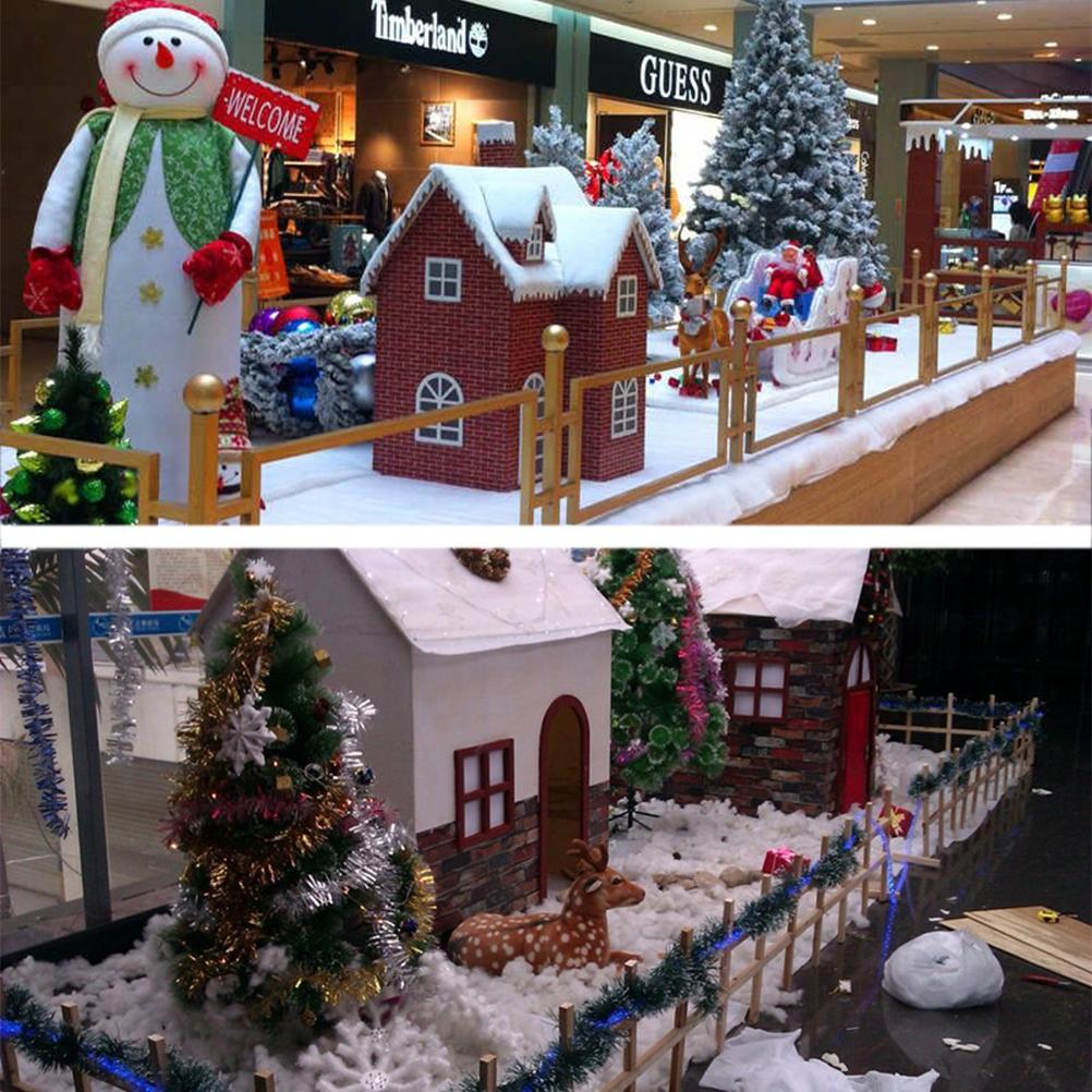 Christmas Snow Cover Blanket Artificial Cotton Blanket for Christmas Tree Skirts Backdrop