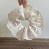 Vintage French-Style Double Layer Fluffy White Lace Hair Tie