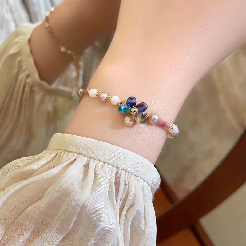 Korean Ins Tide Pearl Bracelet Design Temperament Bracelet Couple Bracelet Hand Jewelry