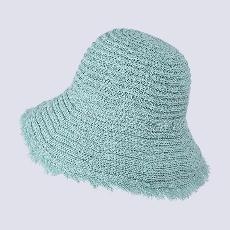 Summer sun hat children versatile fashion fringed big brim straw hat outdoor travel beach seaside sun hat