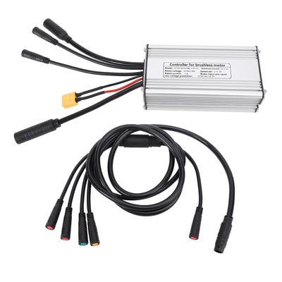 Sinuswellen-Controller 22A 36V 48V 250W 500W Motor-Geschwindigkeitsregler mit Lichtkabel 1 auf 5 Kabel für Mountainbike