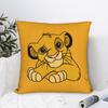 The Lion King Simba Anime Square Pillow Cases  Cushion Cover Creative Zippered Decorative Pillowcase for Car 45*45cm