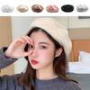 Fashionable Beret Soft and Skin Friendly Warm Hat Leisure Plush Hat  Summer