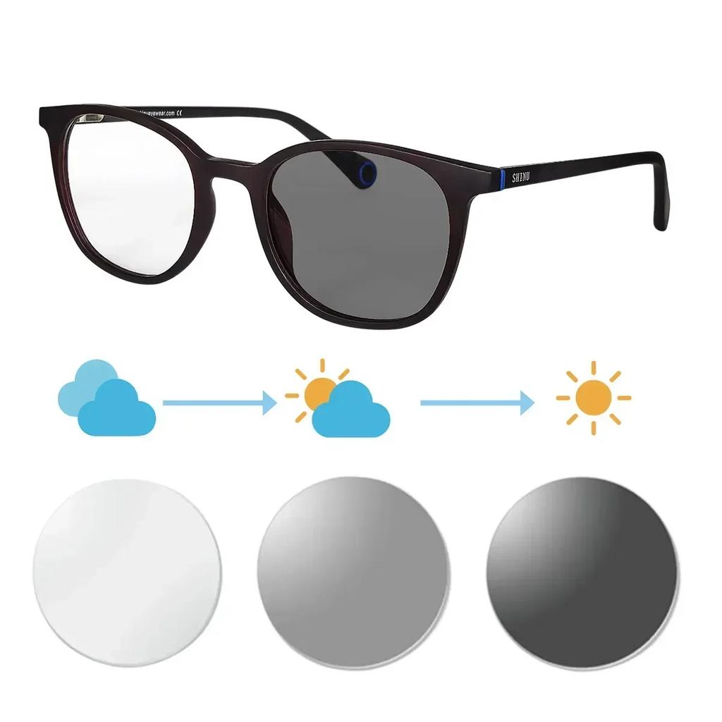 SHINU Progressive Multifocal Grade Glasses Near and Far Transition Multifocus Computer Reading Glasses for Women