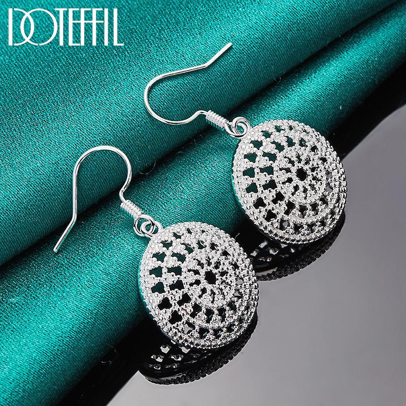 Cercei rotunzi din argint 925 Bijuterii de modă