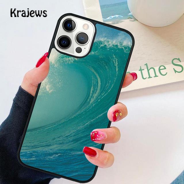 Blue Sea Ocean Waves soft Phone Case Cover For iPhone 17 Air 16 15 14 plus 12 13 pro max coque Shell Fundas