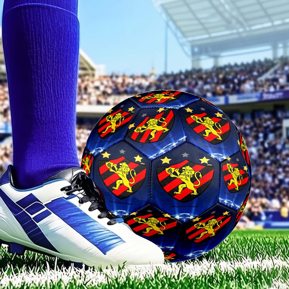 Fc Crest Design Printed Size 5 Soccer Balls, Anti-Slip, Protective Football, Outdoor Sport, a Unique Gift Suitable for him/her, Birthday